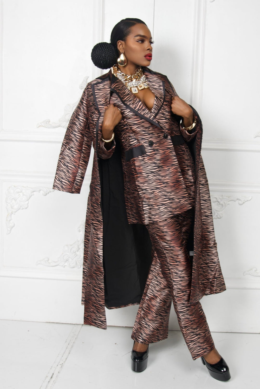 Animal Print Pant and Jacket set - Trufacebygrace