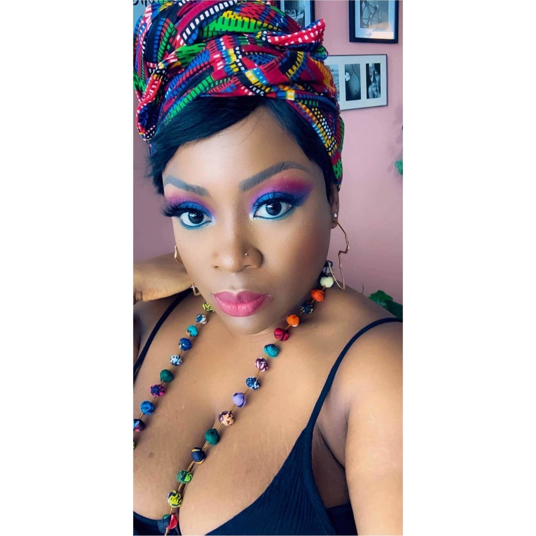 Ankara Balls Necklace - Trufacebygrace