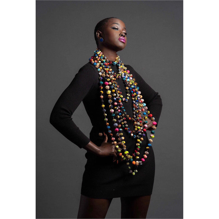 Ankara Balls Necklace - Trufacebygrace