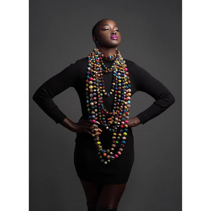 Ankara Balls Necklace - Trufacebygrace