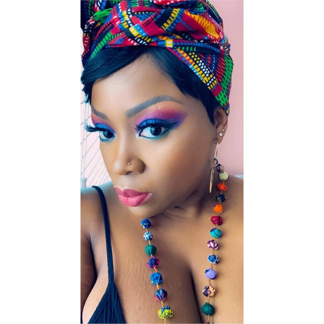 Ankara Balls Necklace - Trufacebygrace