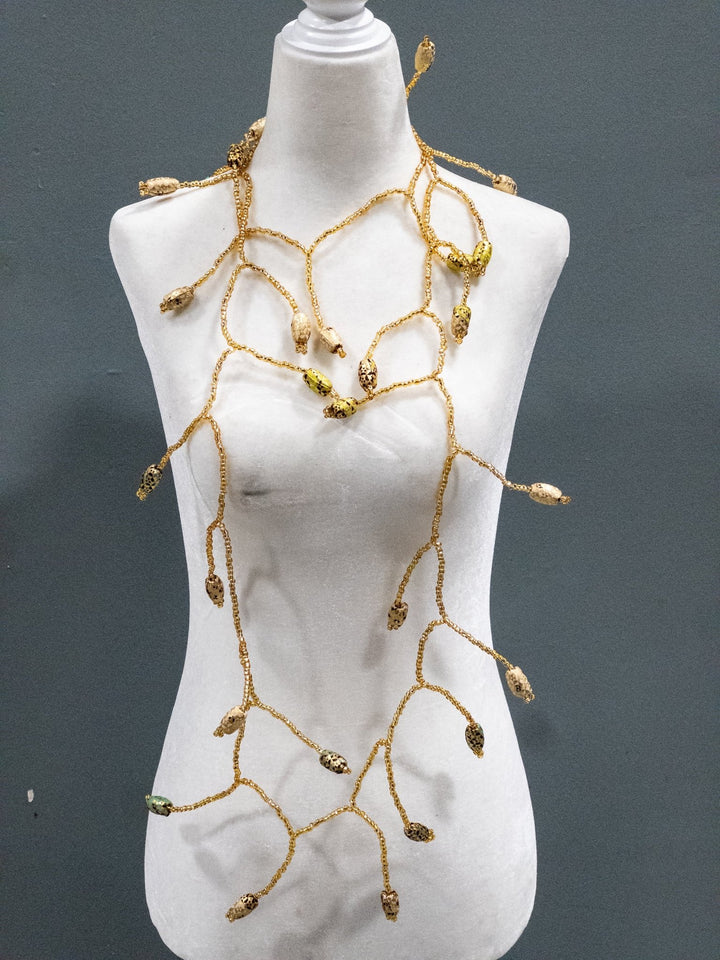 Ankara Bloom Cascade Necklace - Trufacebygrace