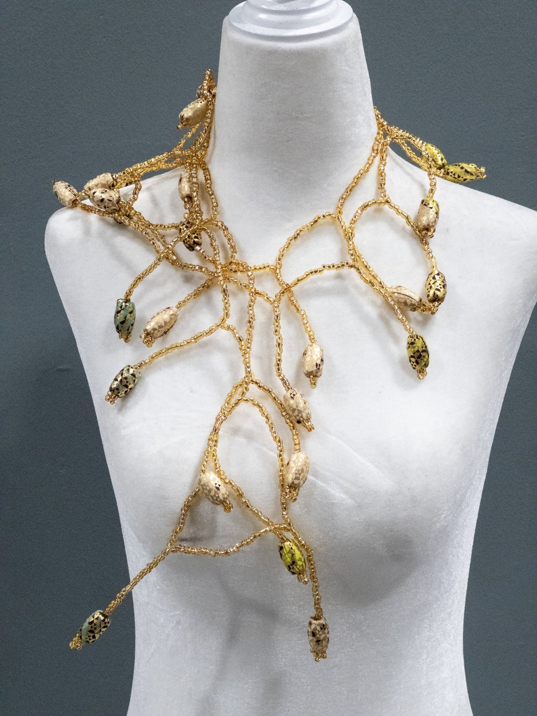 Ankara Bloom Cascade Necklace - Trufacebygrace