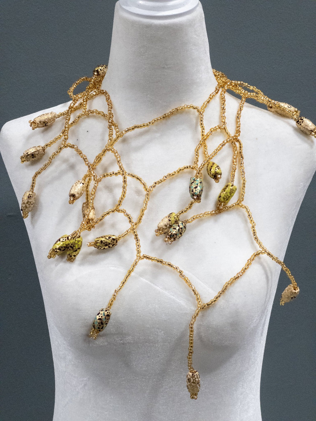 Ankara Bloom Cascade Necklace - Trufacebygrace