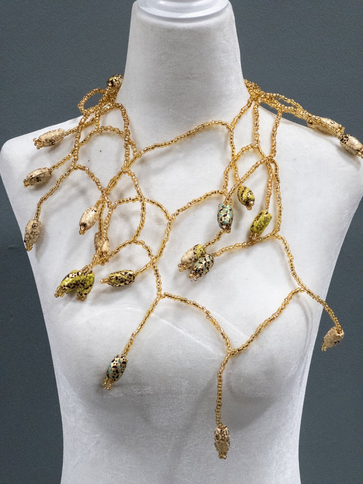 Ankara Bloom Cascade Necklace - Trufacebygrace