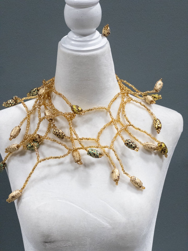 Ankara Bloom Cascade Necklace - Trufacebygrace