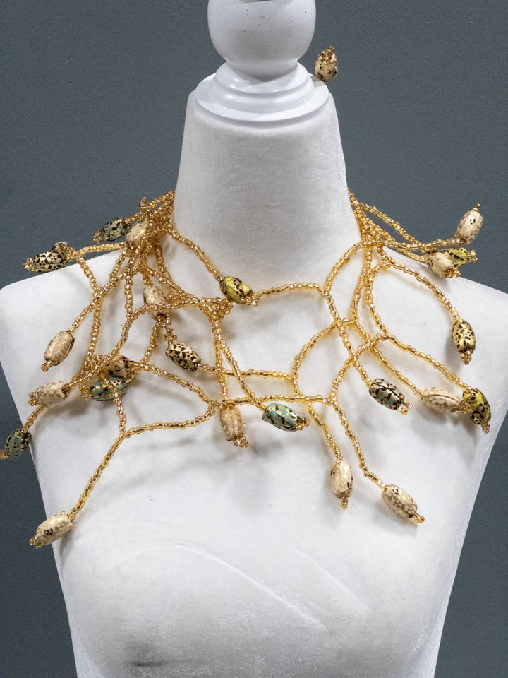 Ankara Bloom Cascade Necklace - Trufacebygrace