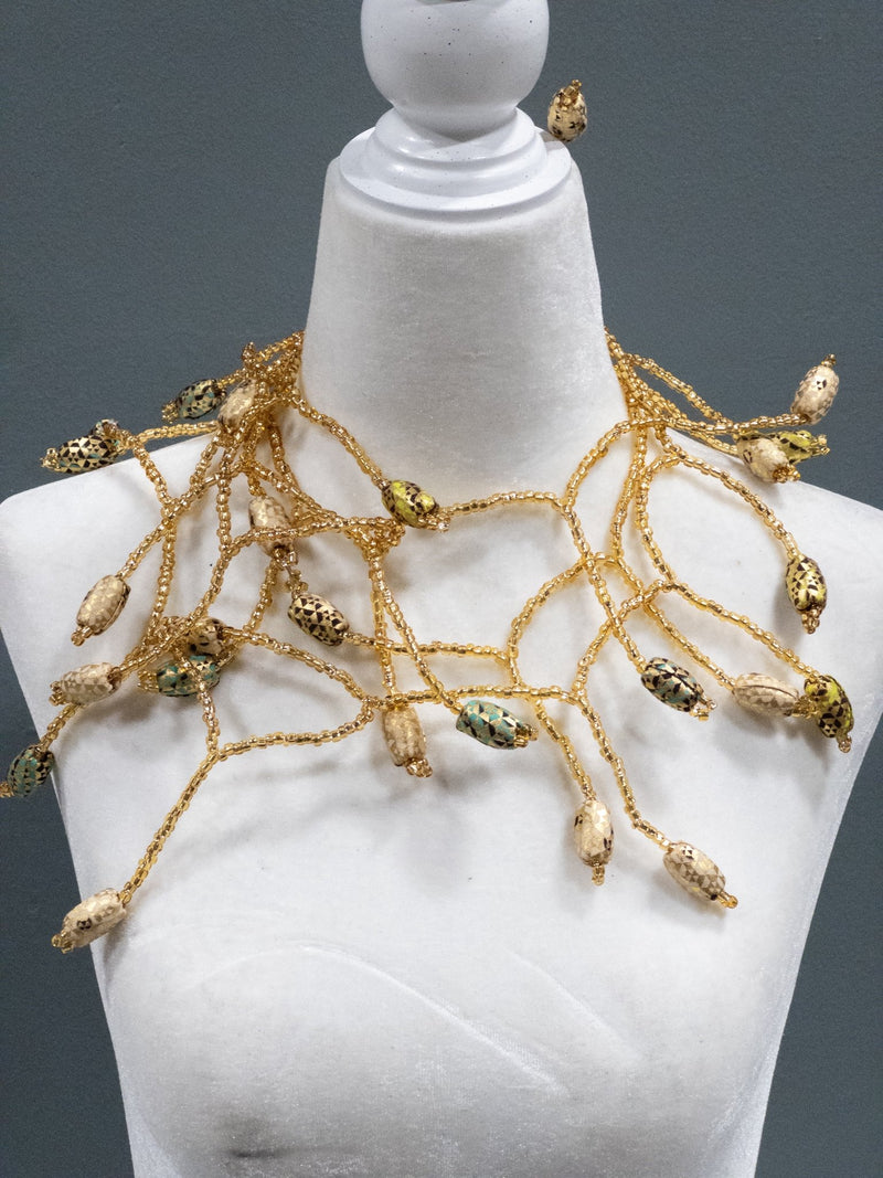 Ankara Bloom Cascade Necklace - Trufacebygrace