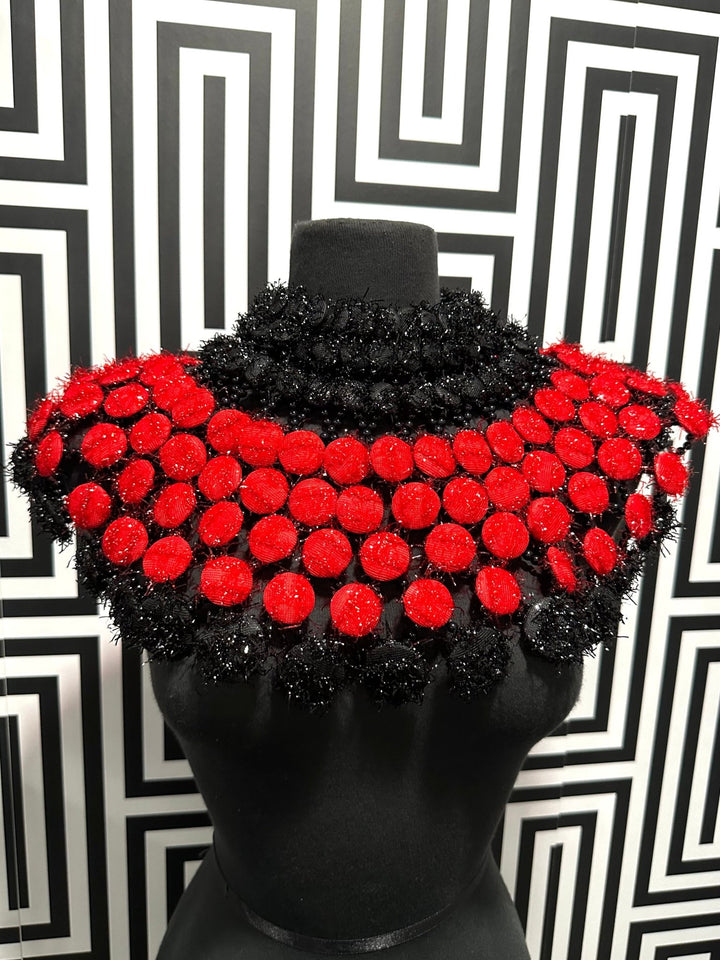 Ankara Button Statement bib Necklace - Trufacebygrace