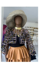 Ankara laced / Net short top/Coverup - Trufacebygrace