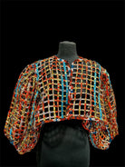 Ankara laced / Net short top/Coverup - Trufacebygrace