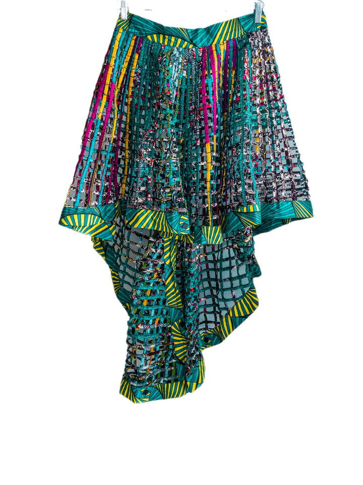 Ankara Laced Skirt High - Low - Trufacebygrace