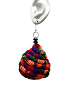 Ankara Ntoma Swirl Statement Earrings - Trufacebygrace