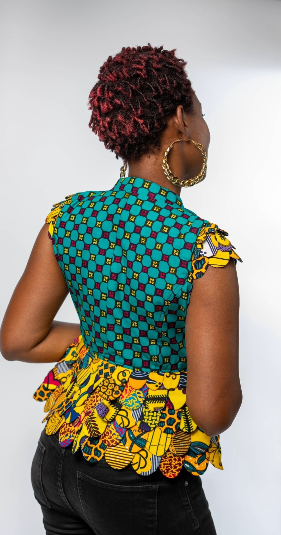 Ankara print blazer/top - Trufacebygrace