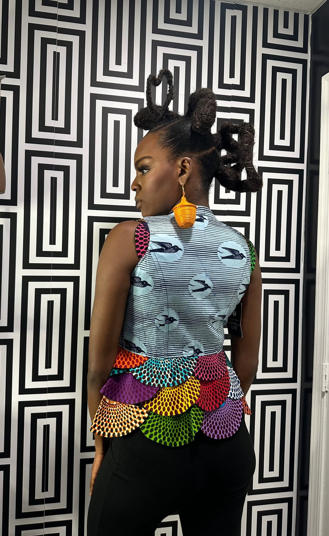 Ankara print blazer/top - Trufacebygrace