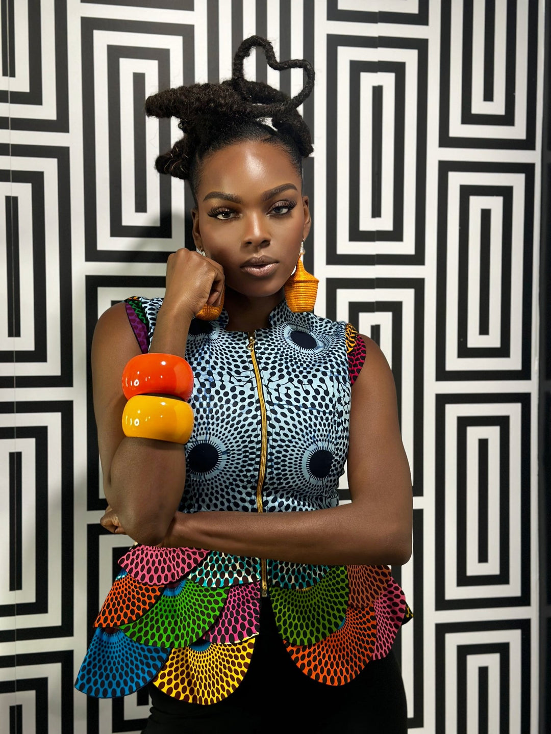 Ankara print blazer/top - Trufacebygrace