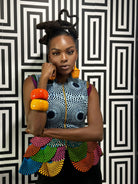 Ankara print blazer/top - Trufacebygrace