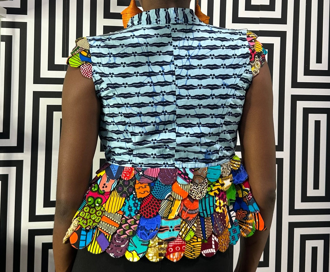 Ankara print blazer/top - Trufacebygrace