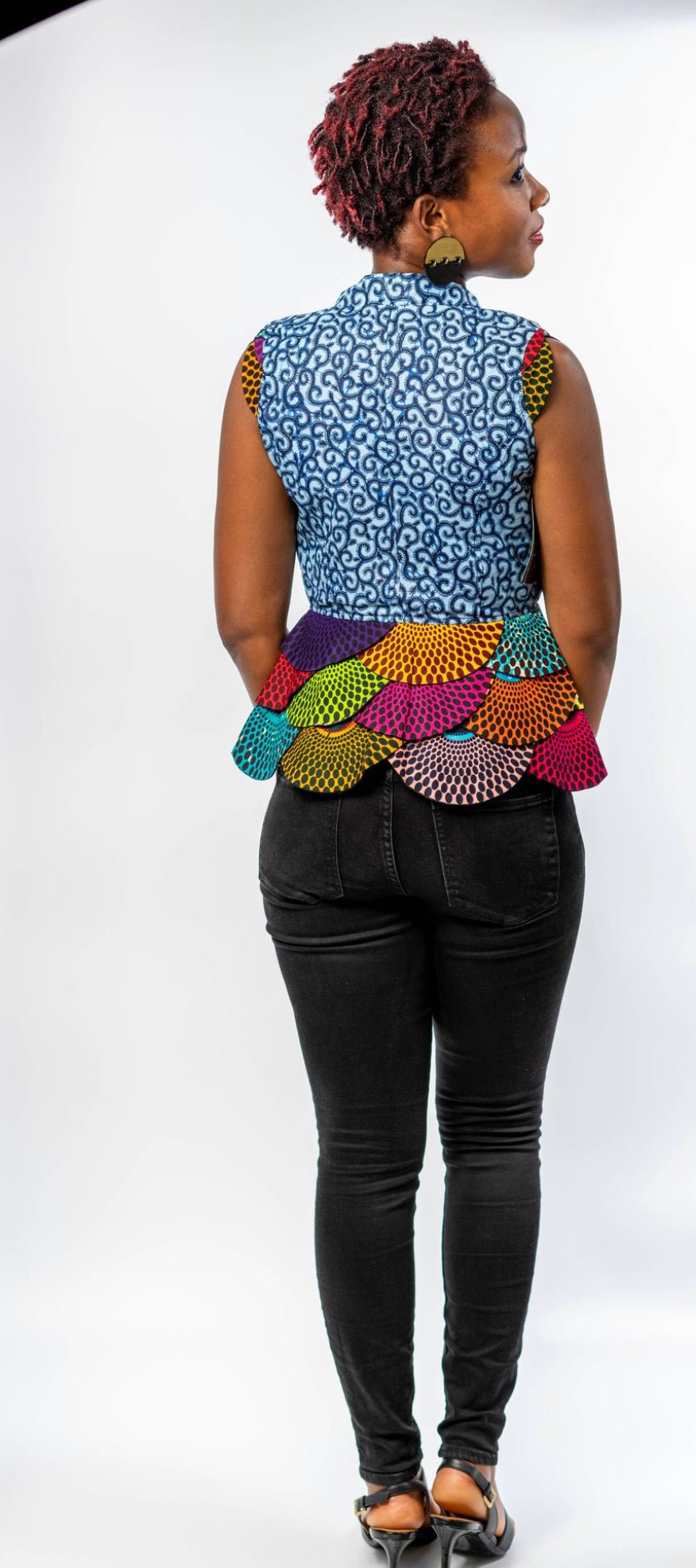 Ankara print blazer/top - Trufacebygrace