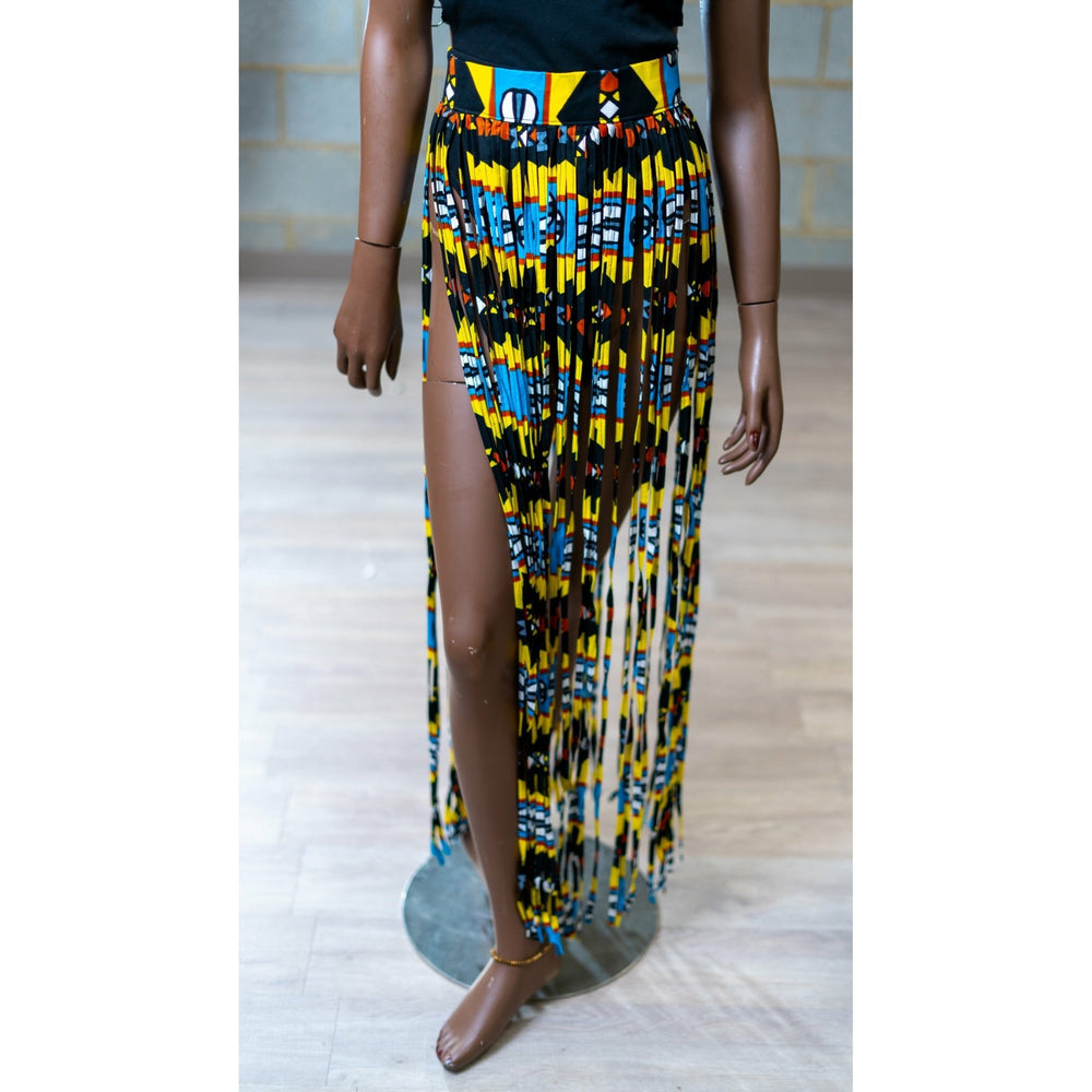 Ankara Strips Fringe skirts/ Belts - Trufacebygrace