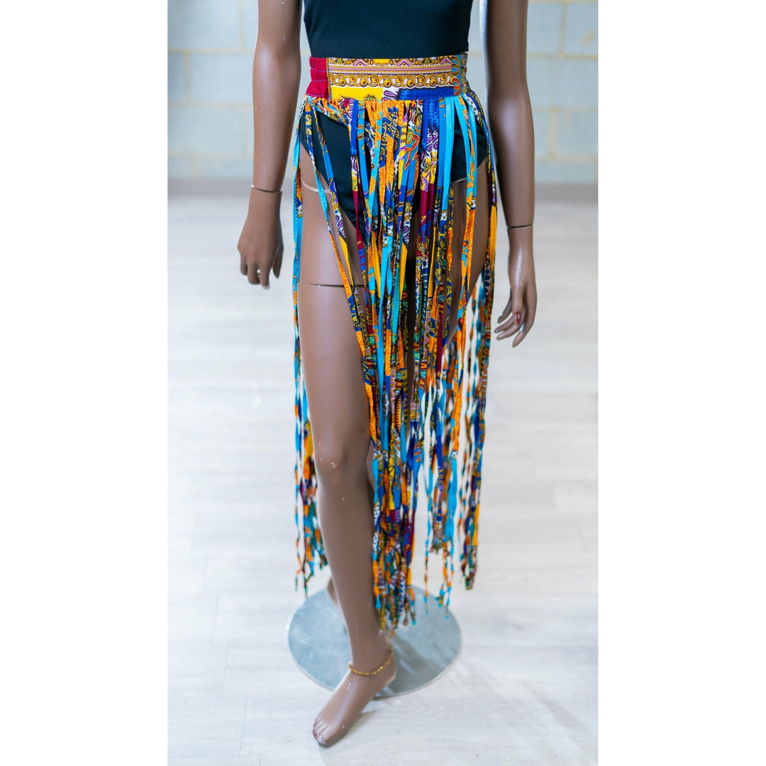 Ankara Strips Fringe skirts/ Belts - Trufacebygrace