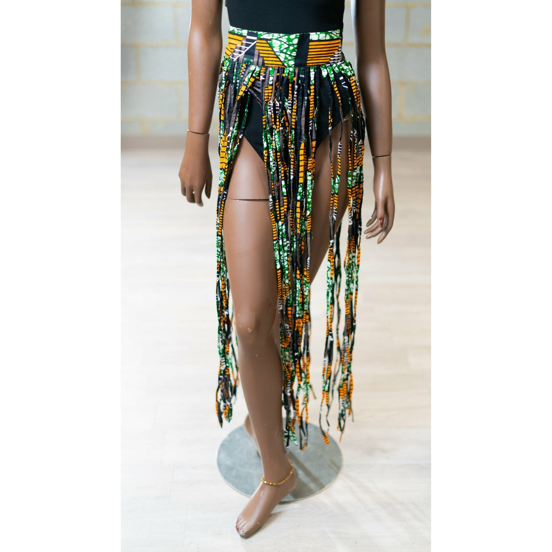 Ankara Strips Fringe skirts/ Belts - Trufacebygrace