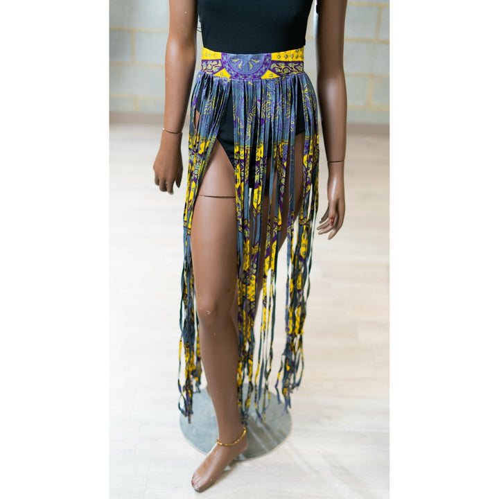 Ankara Strips Fringe skirts/ Belts - Trufacebygrace