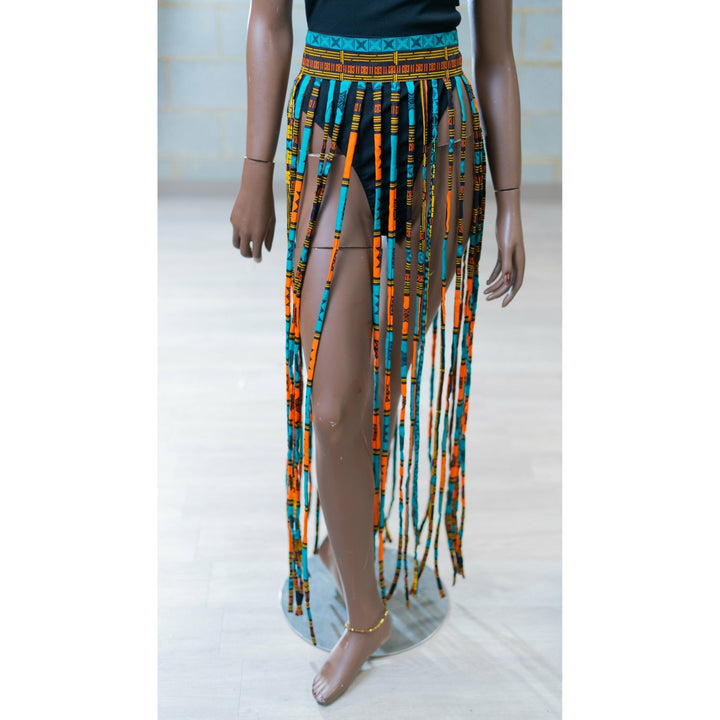 Ankara Strips Fringe skirts/ Belts - Trufacebygrace