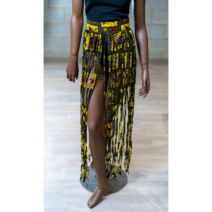 Ankara Strips Fringe skirts/ Belts - Trufacebygrace