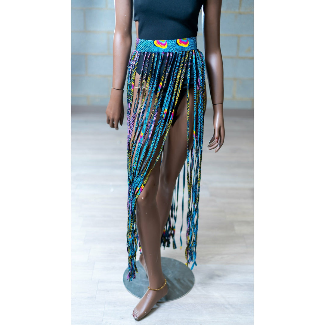 Ankara Strips Fringe skirts/ Belts - Trufacebygrace