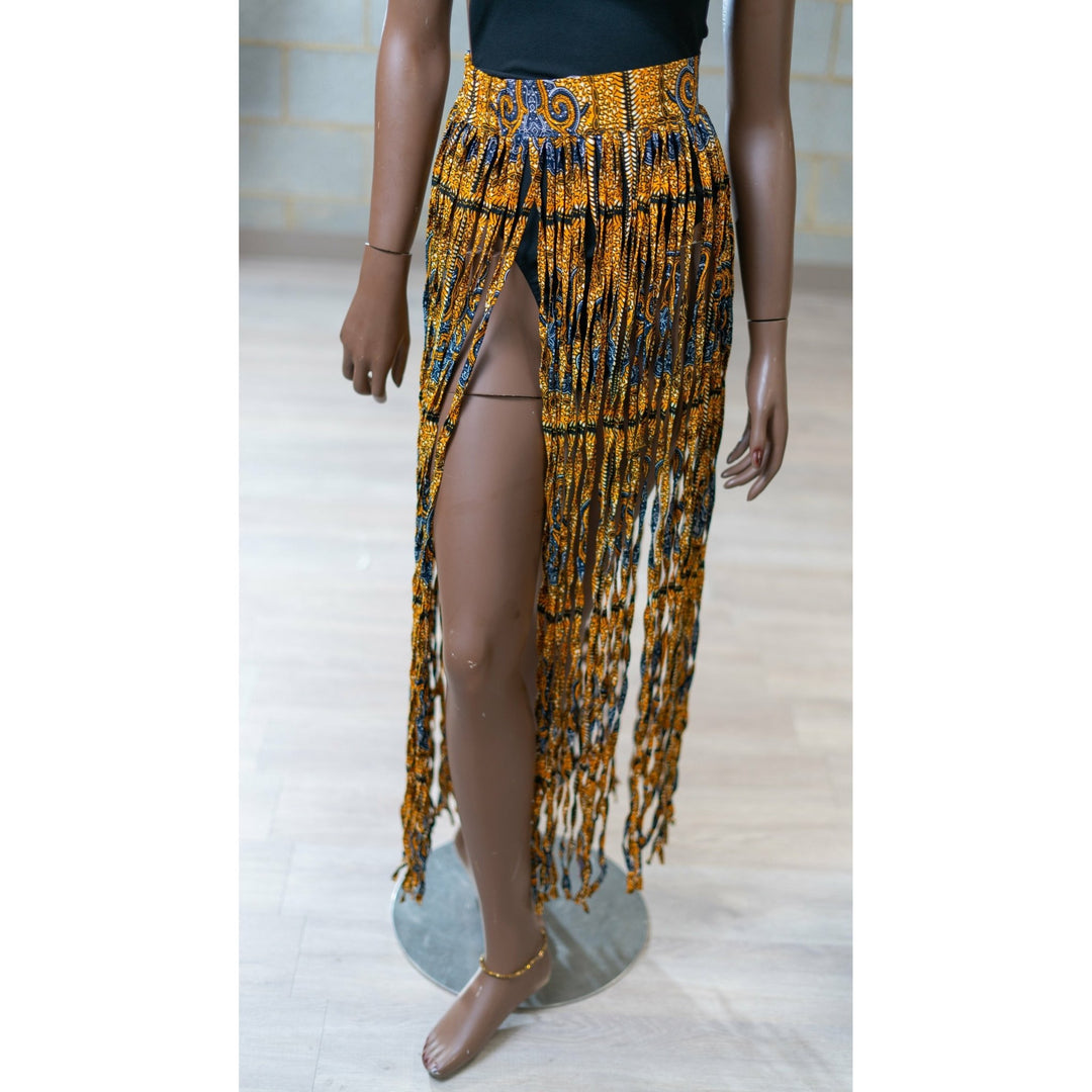 Ankara Strips Fringe skirts/ Belts - Trufacebygrace