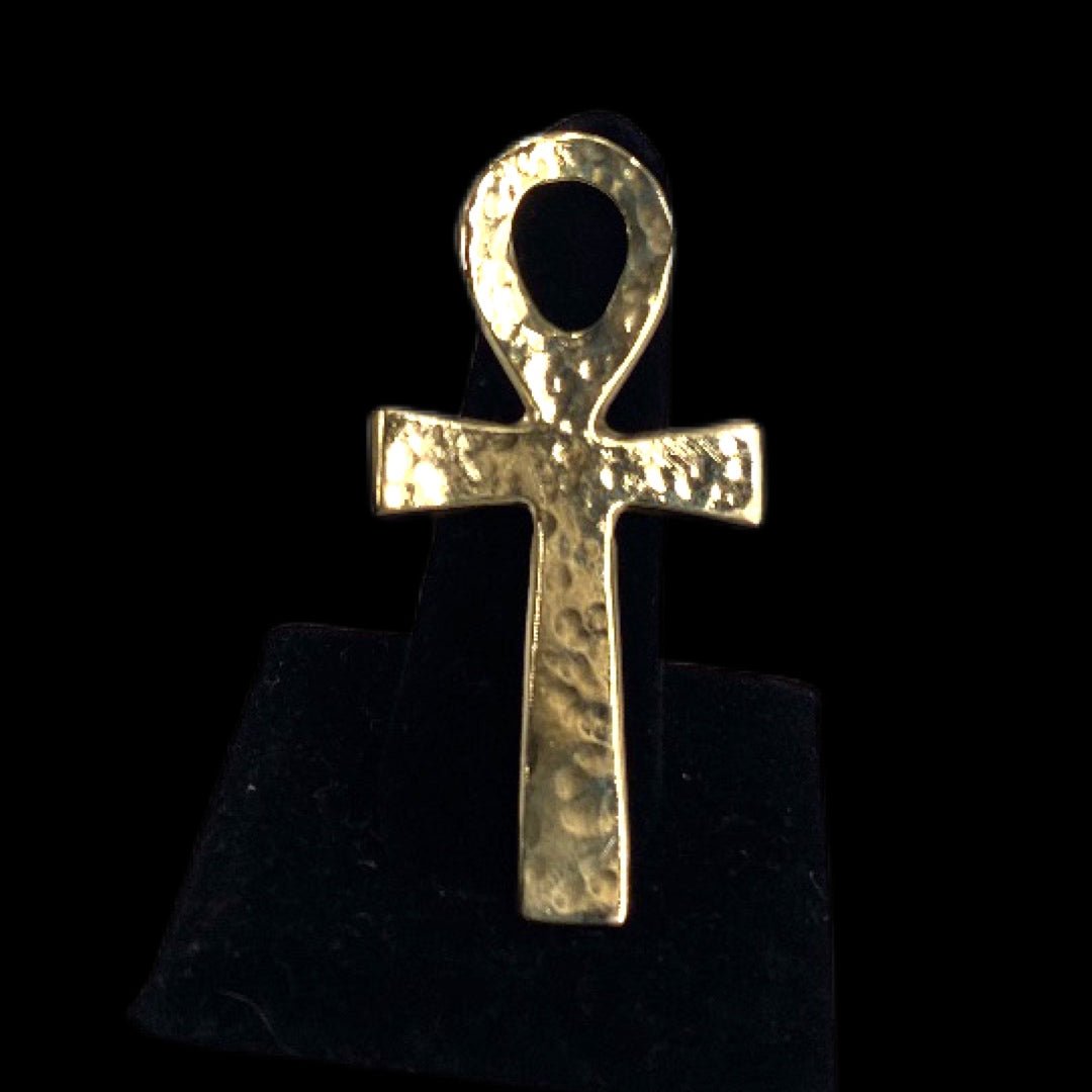 Ankh Brass Adjustable Ring - Trufacebygrace