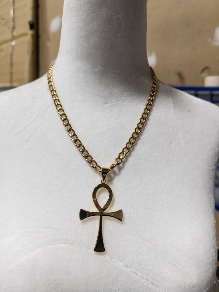 Ankh stainless Steel Necklace - Trufacebygrace