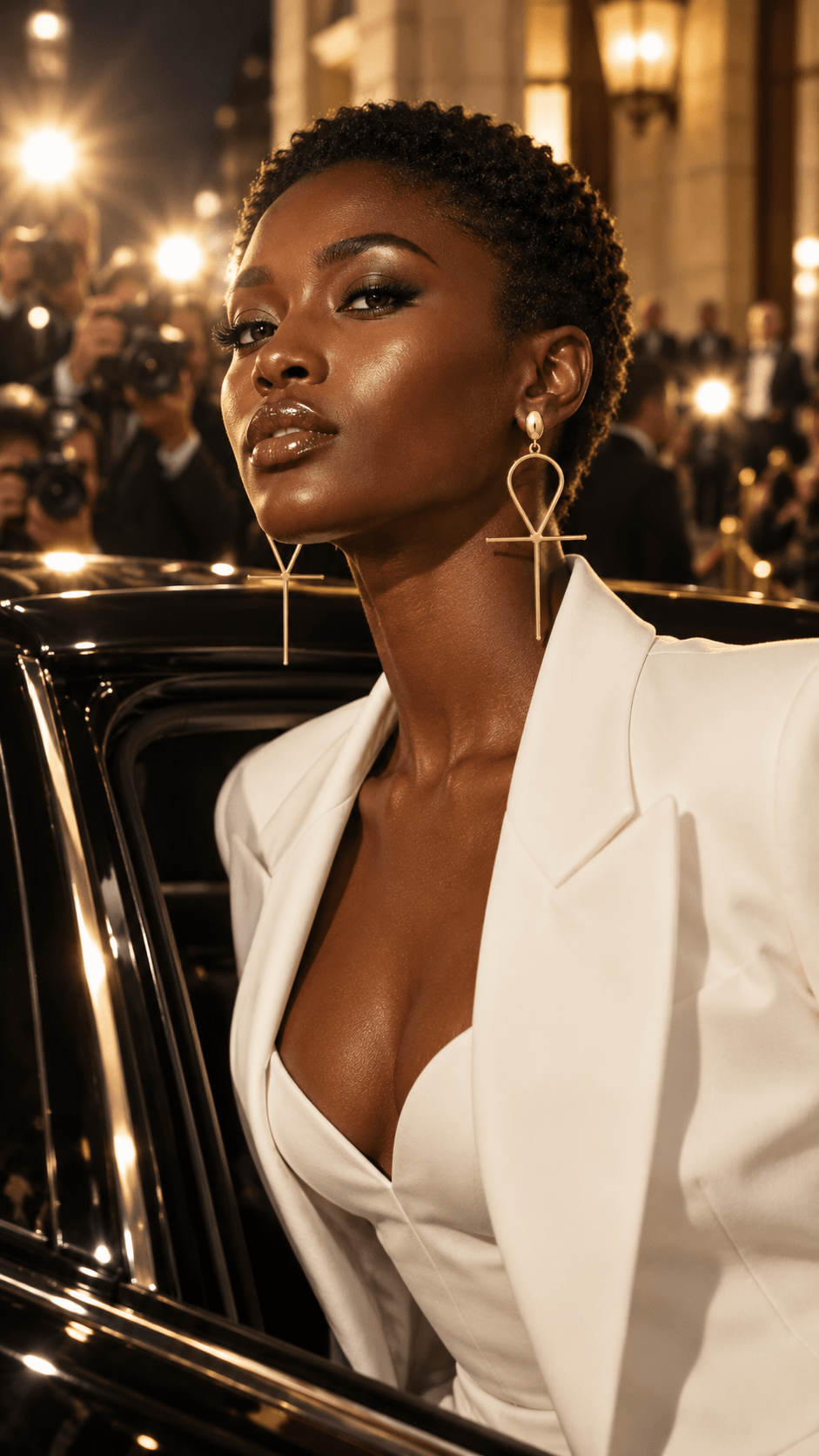 Ankh Statement Earrings - Trufacebygrace