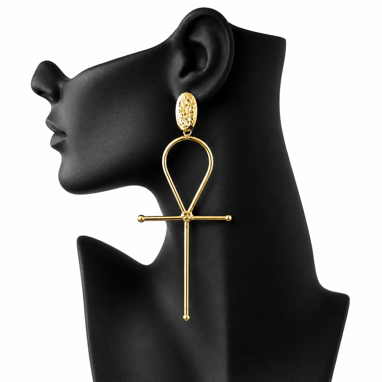 Ankh Statement Earrings - Trufacebygrace