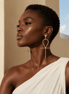 Ankh Statement Earrings - Trufacebygrace