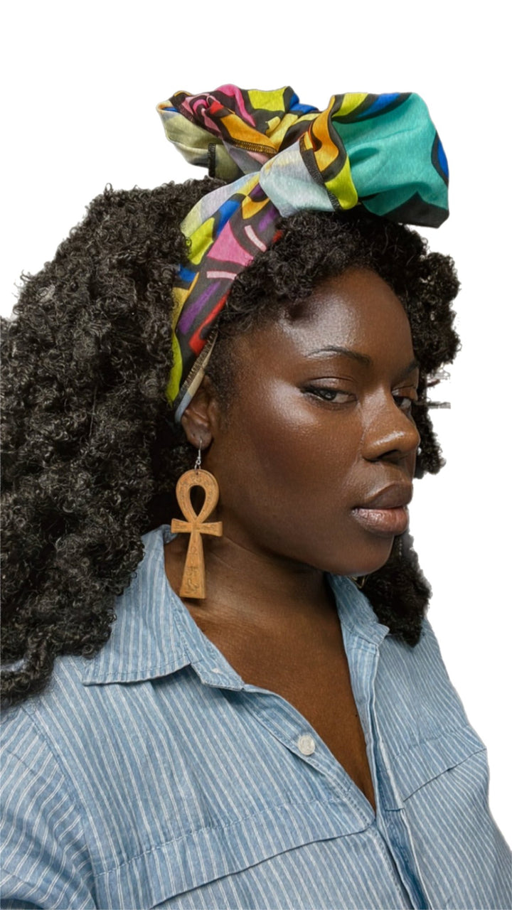 Ankh Wood lightweight Earrings - Trufacebygrace