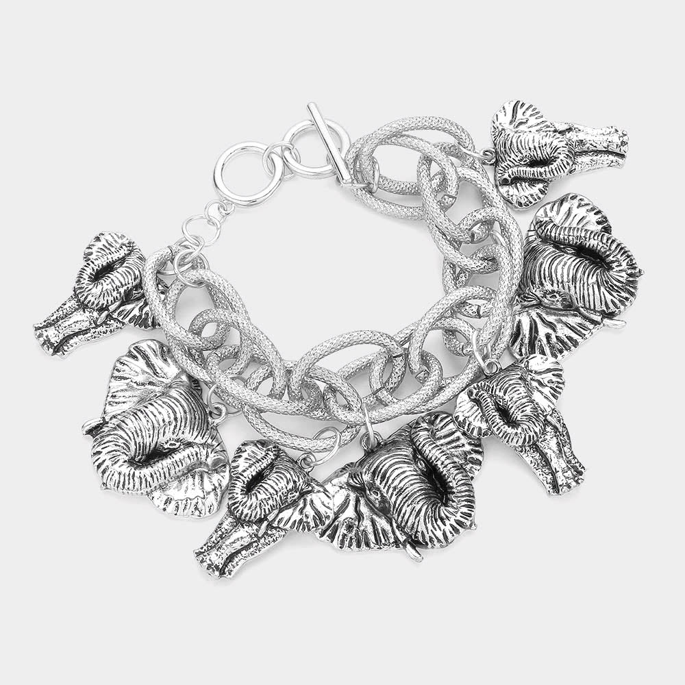 Osuno Elephant Charm Bracelet