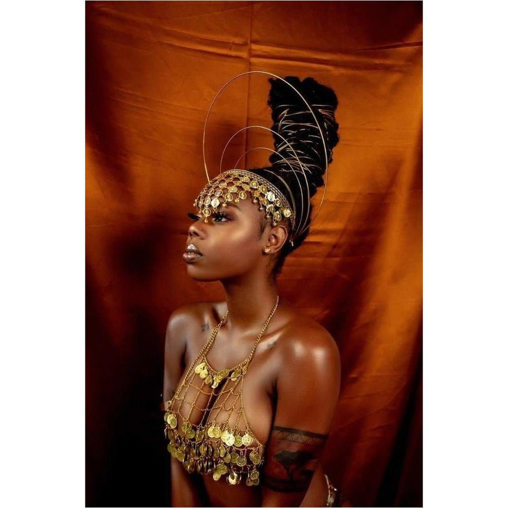 Araba Headpiece with Heris Crown set - Trufacebygrace