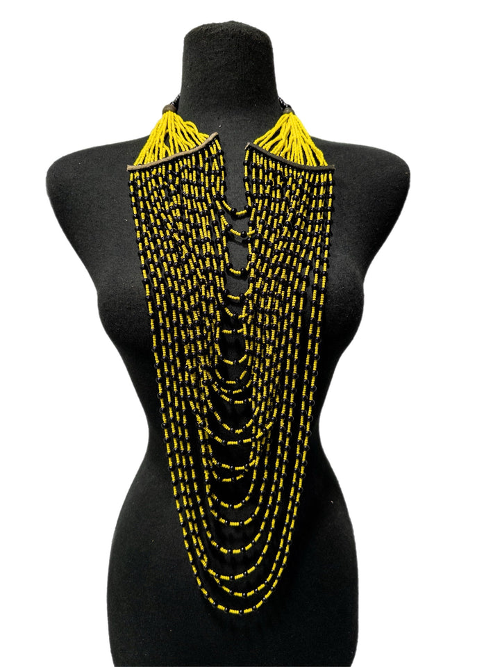 Asante Royalty Multi Strand Beaded Necklace - Trufacebygrace