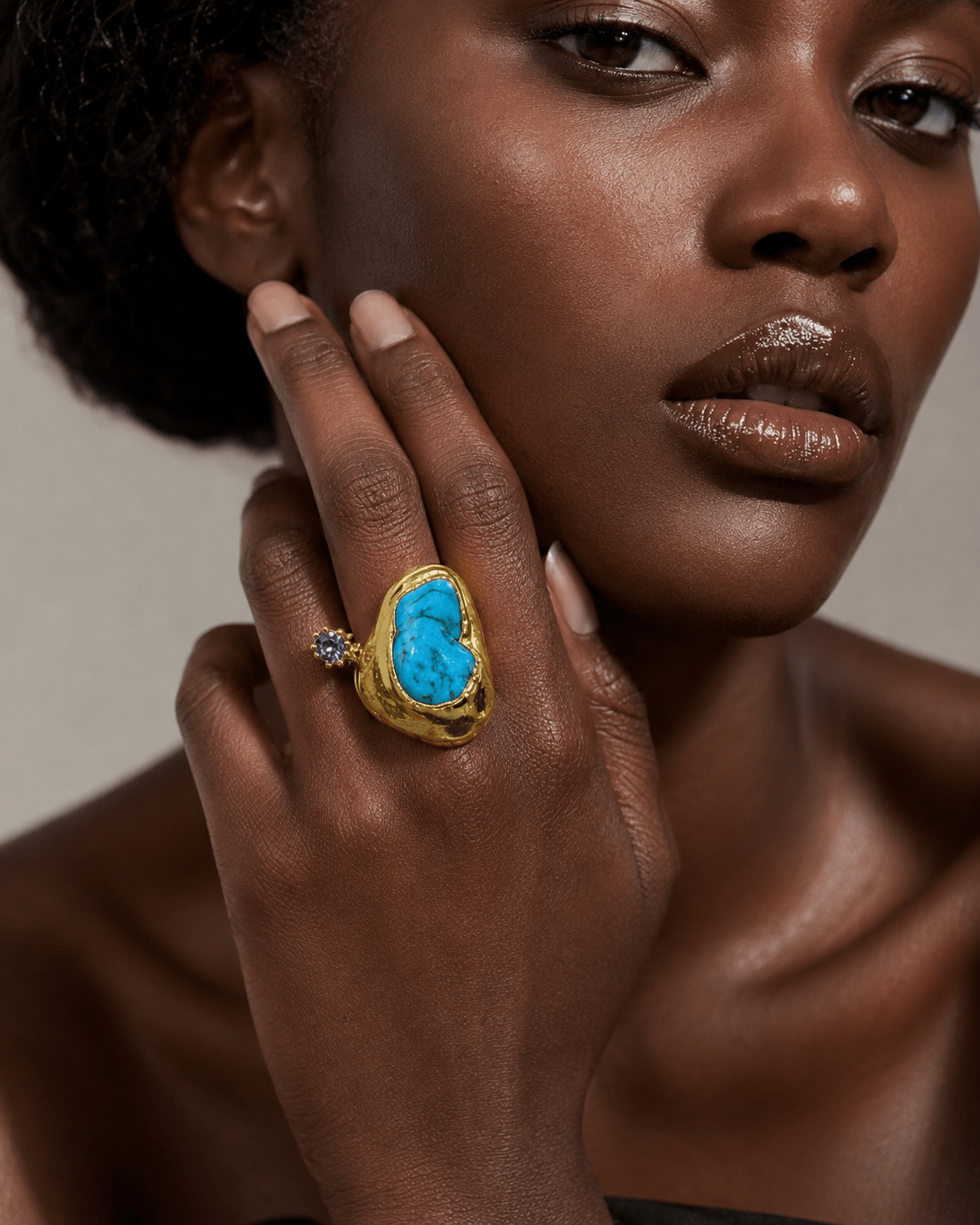 Asase Stone Adjustable Ring - Trufacebygrace