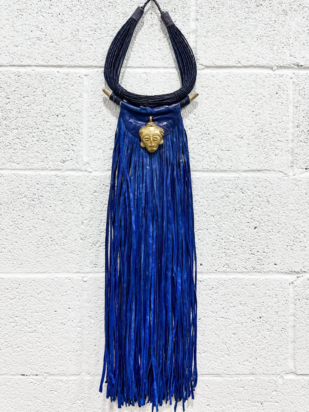 Asase Ya Genuine Leather statement Necklace - Trufacebygrace