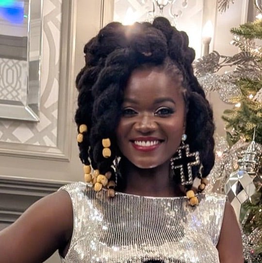 Aso Nyame Cross Statement Earrings - Trufacebygrace