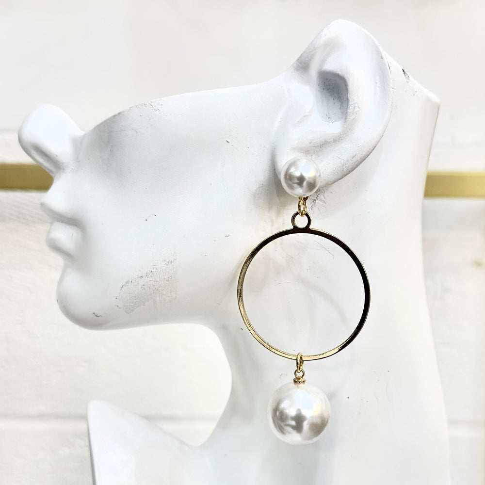 Asoadie Pearl Geo Earrings - Trufacebygrace