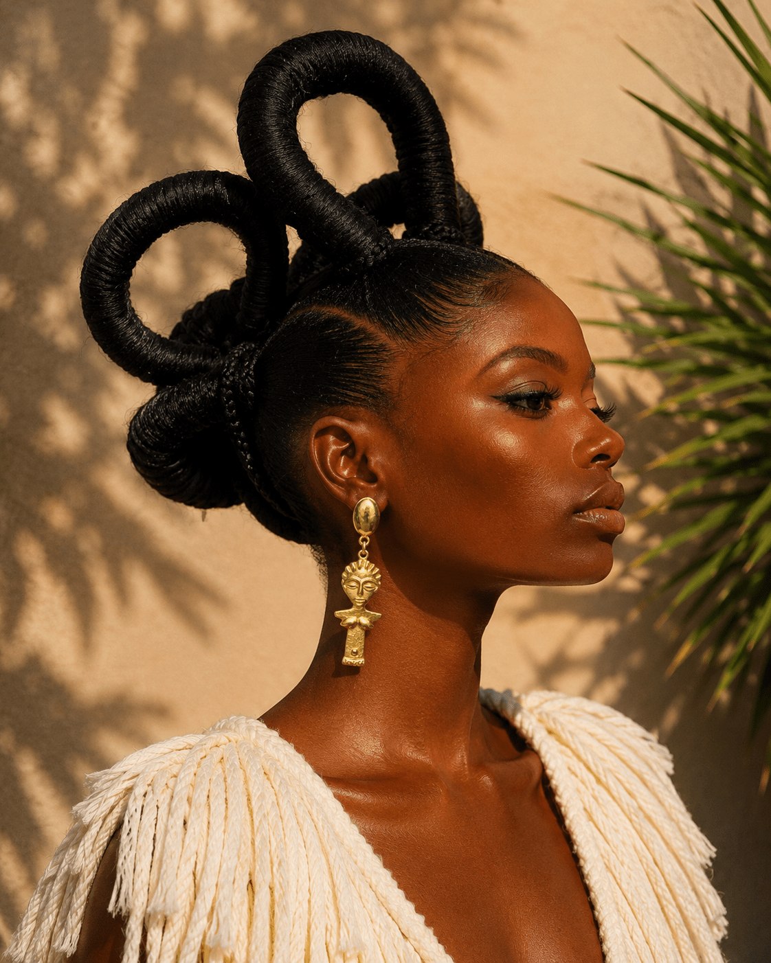 Atiagu Brass Statement Earrings - Trufacebygrace