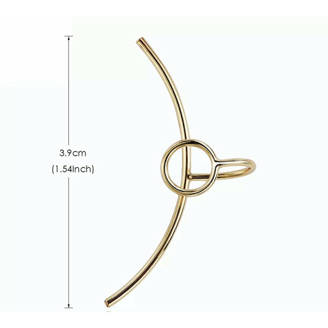 Awurama simple Gold earr clip/cuff - Trufacebygrace