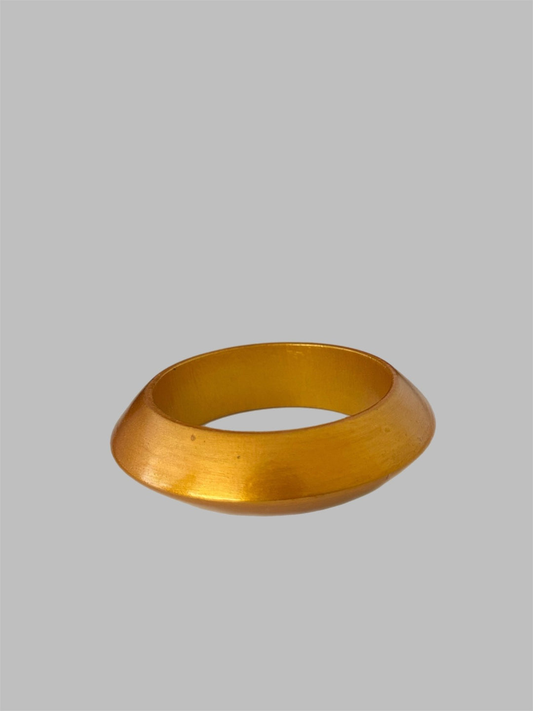 Aye Wura Honey Gold Chunky Wood Bangle - Trufacebygrace