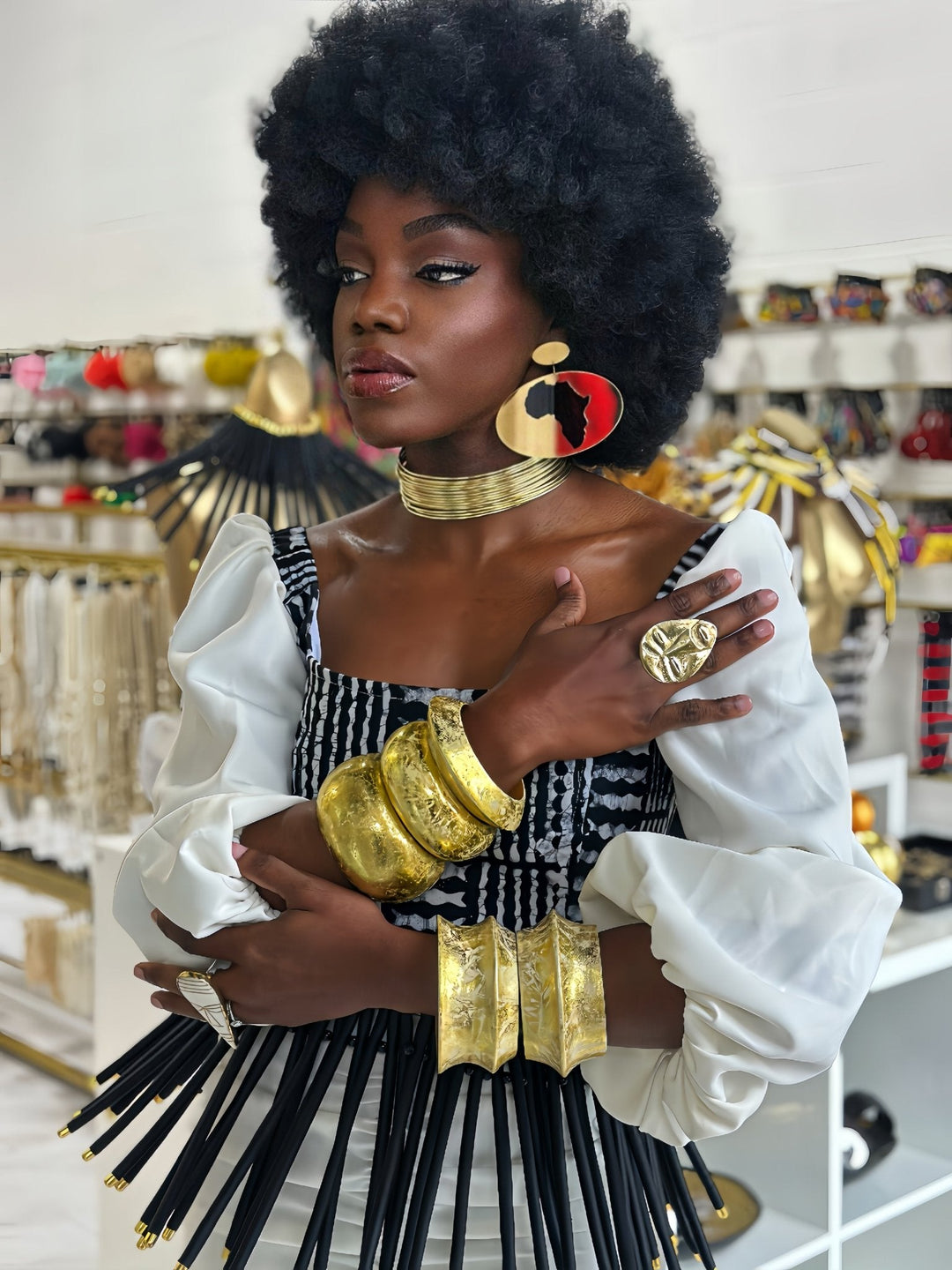 Aye Wura Statement Bangles - Trufacebygrace