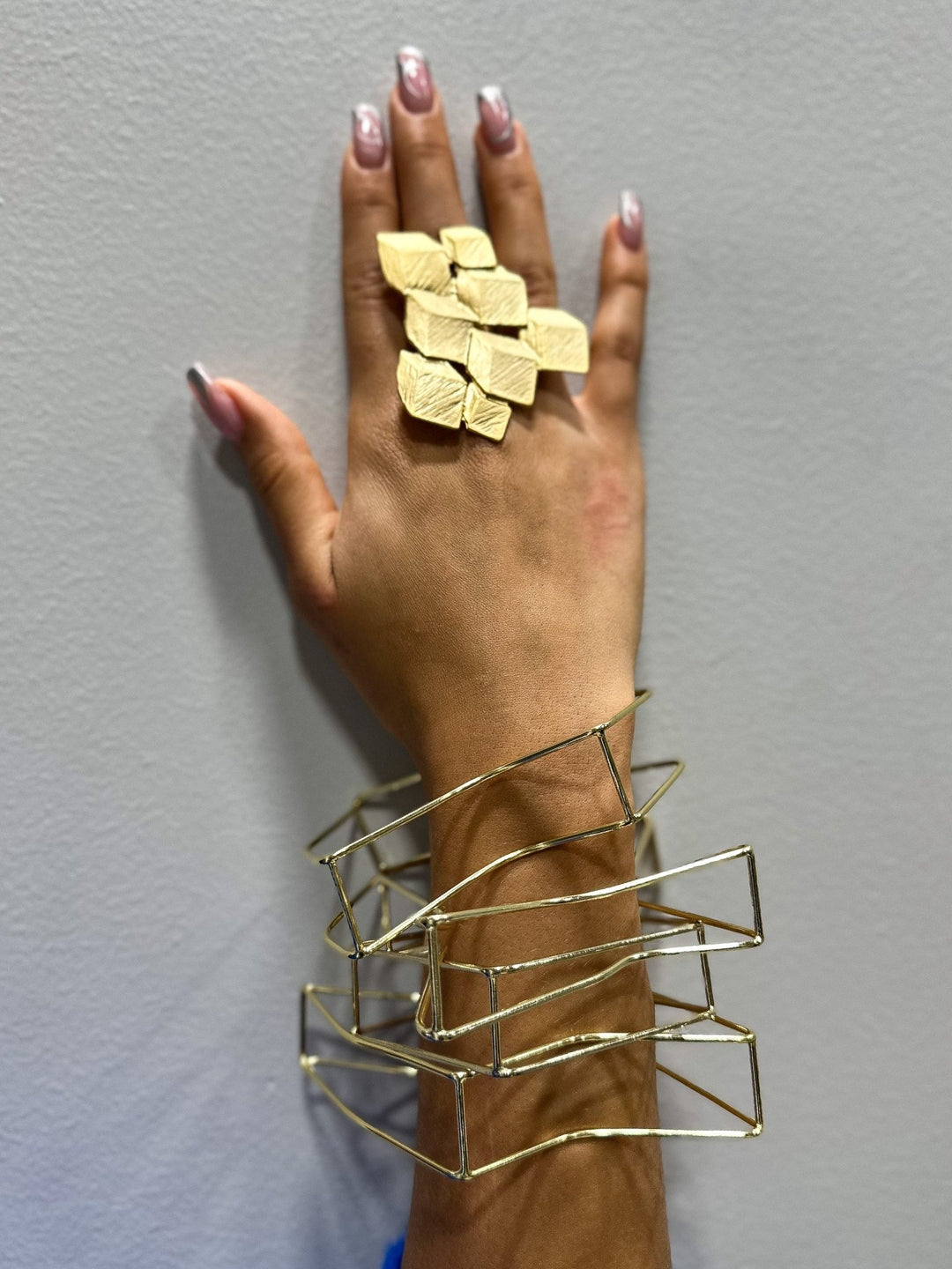 Ayika - 3D Geometric Bangle/Bracelet - Trufacebygrace