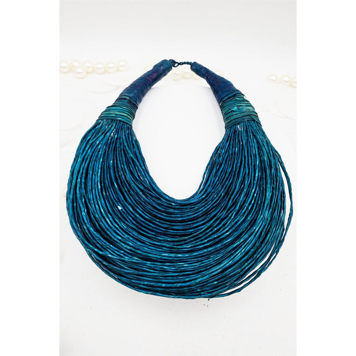 Aziza Genuine leather Multi - strand Statement necklace - Trufacebygrace